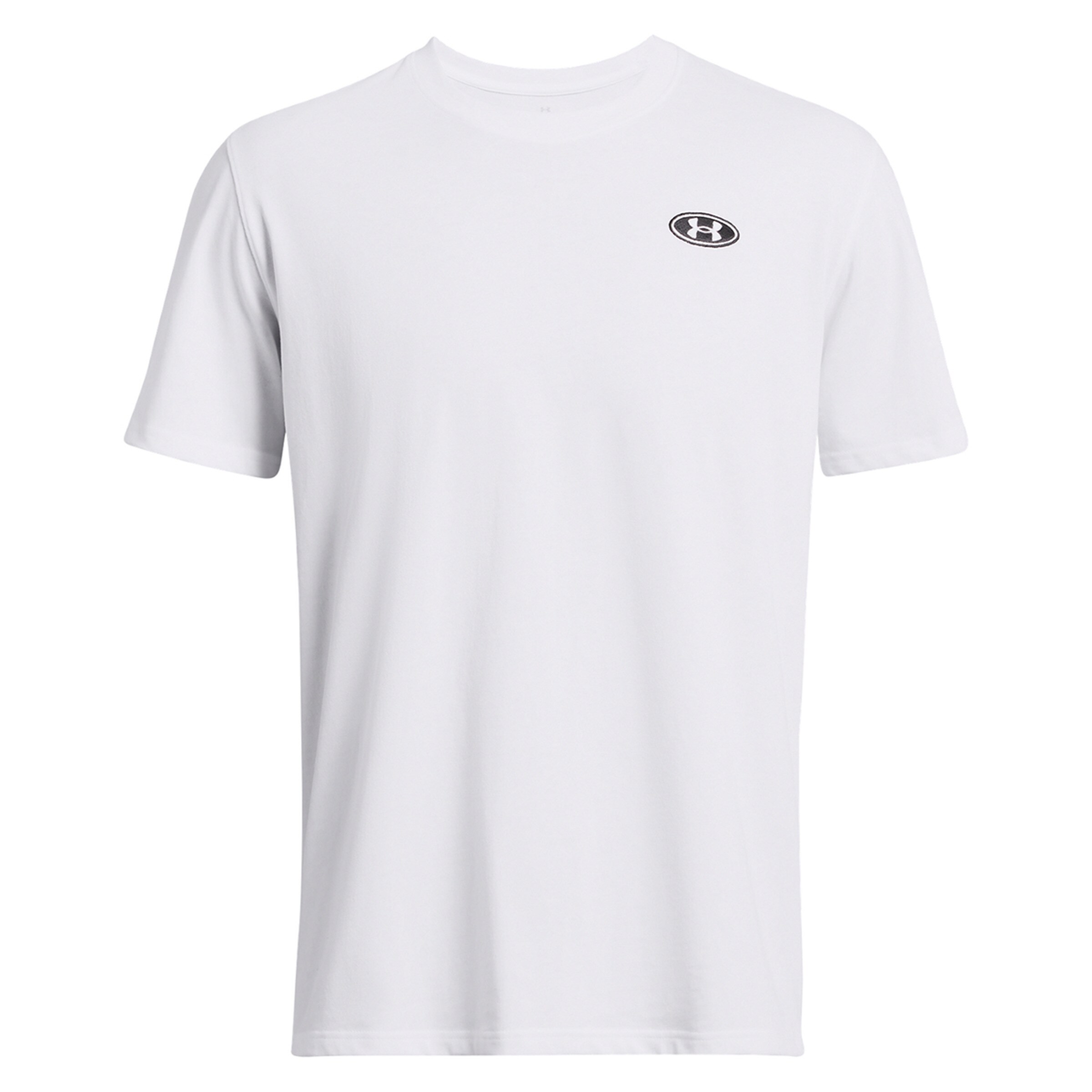 T-shirt Casual de Homem Ua Hw Lc Patch Ss-Blk Branco-5