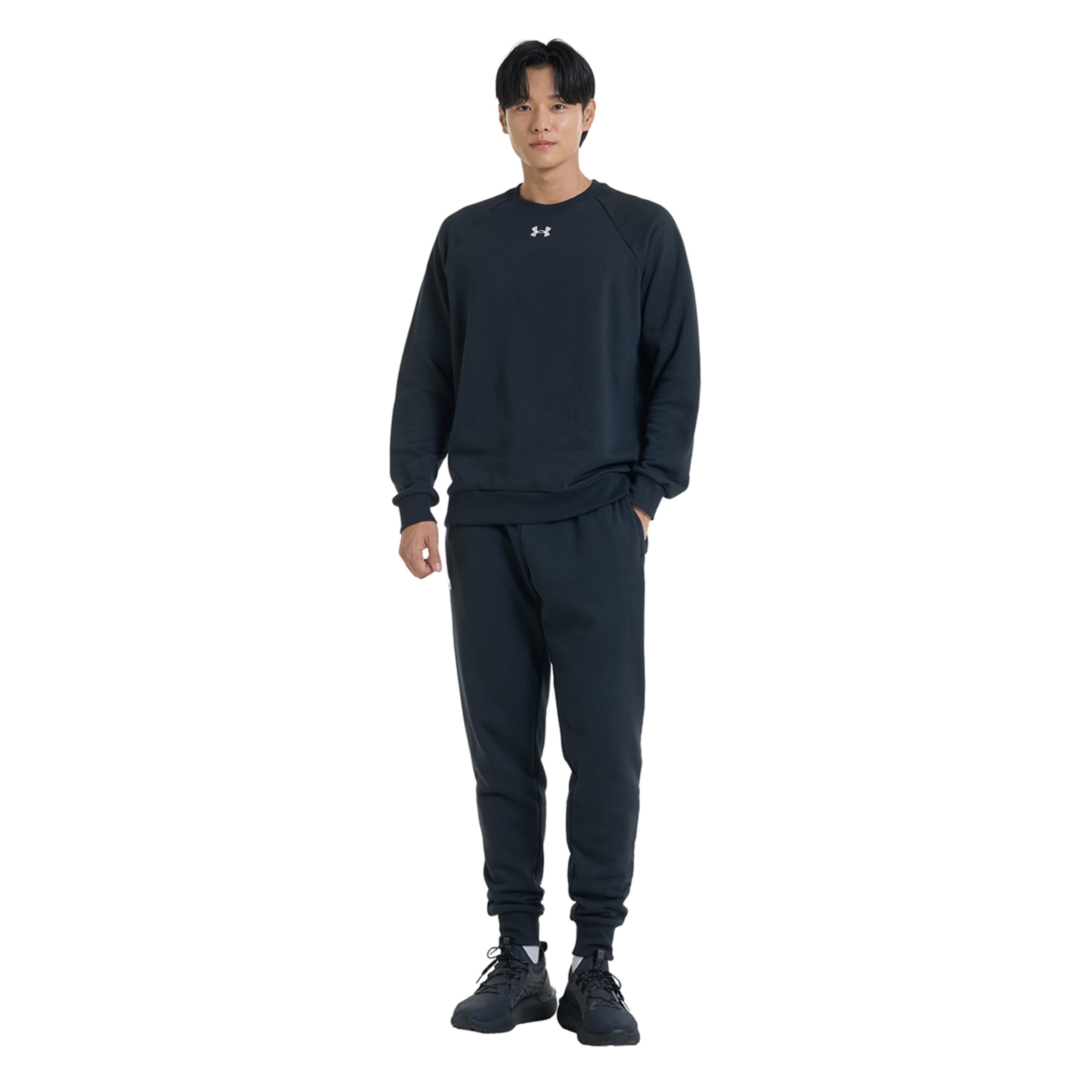 Calças de Homem Rivel Fleece Preto-7