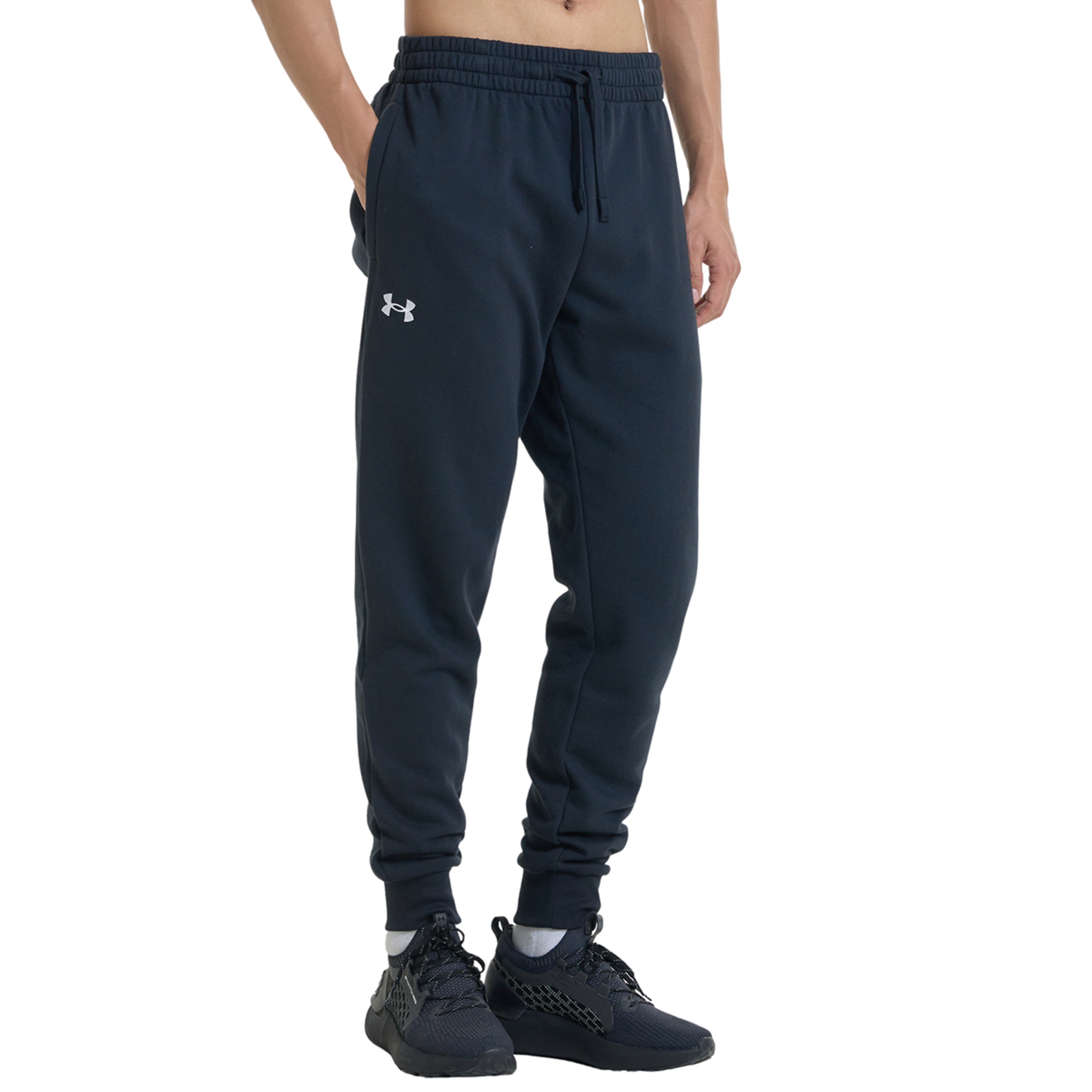 Calças de Homem Rivel Fleece Preto-1