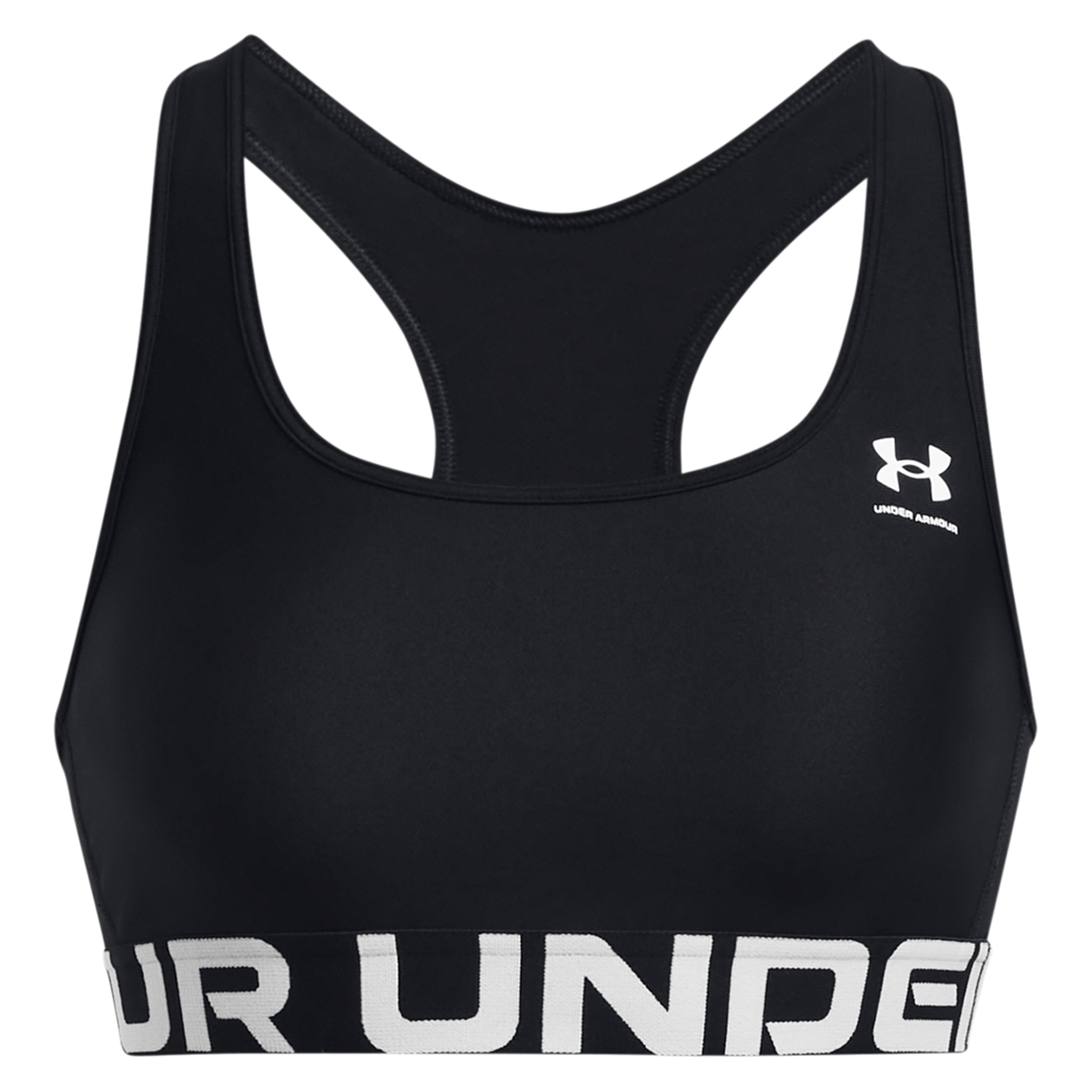 Soutien Desportivo de Mulher HeatGear® Armour Mid Branded Preto / Branco-6