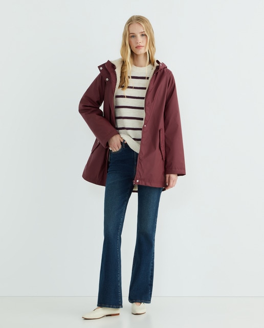 Imagen 0 de Pantalón denim flare de mujer