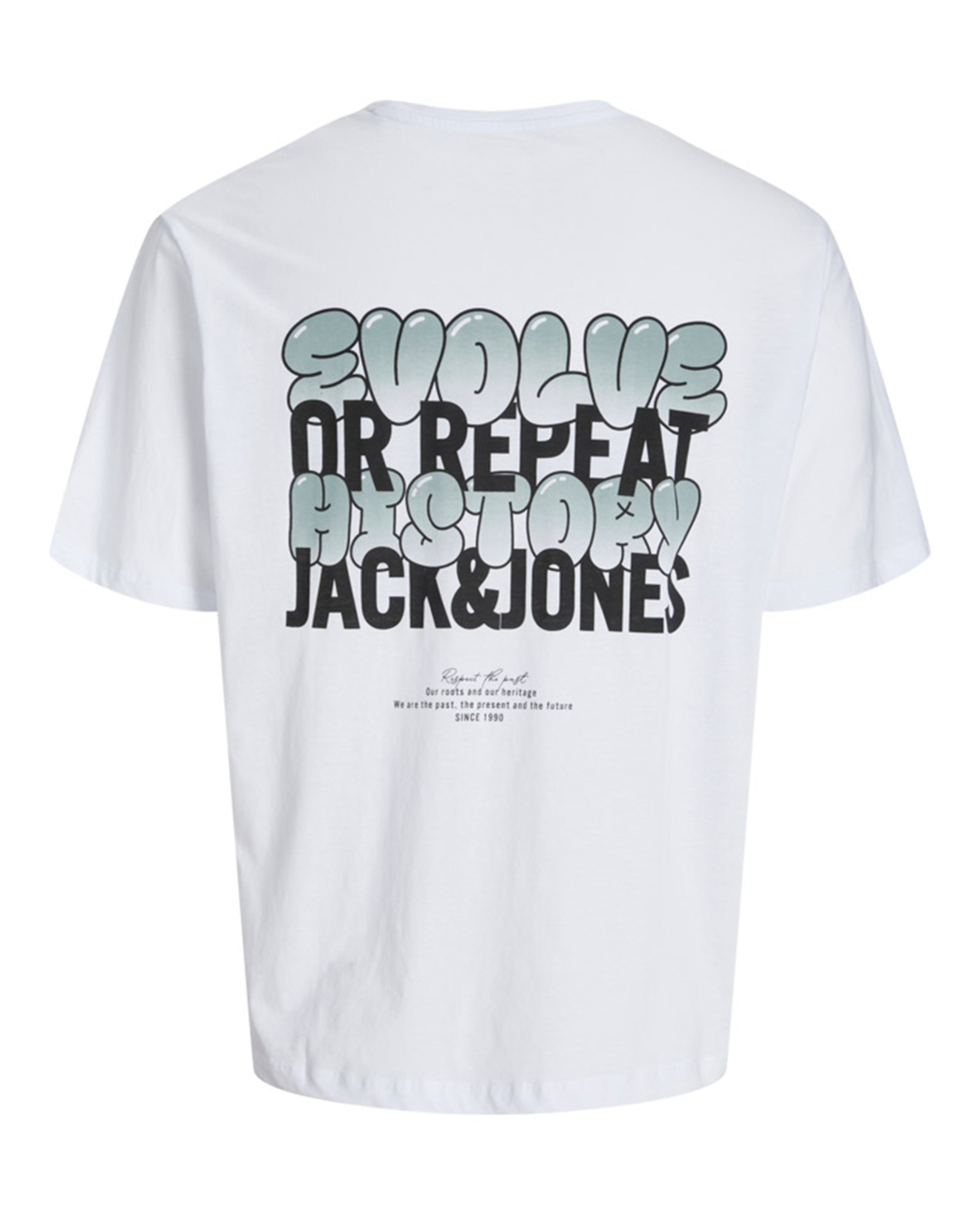 T-shirt de Manga Curta com Backprint Branco-7