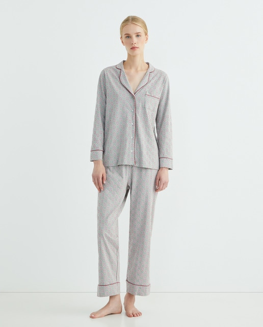 Imagen 0 de Pijama de mujer en punto estampado
