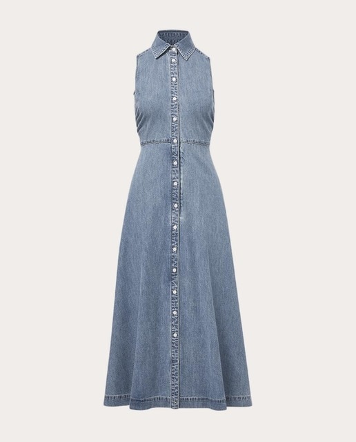 Imagen 0 de Vestido vaquero midi