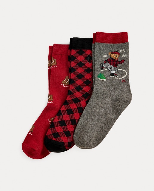 Imagem 0 de Pack de 3 Pares de Meias Compridas com Polo Bear