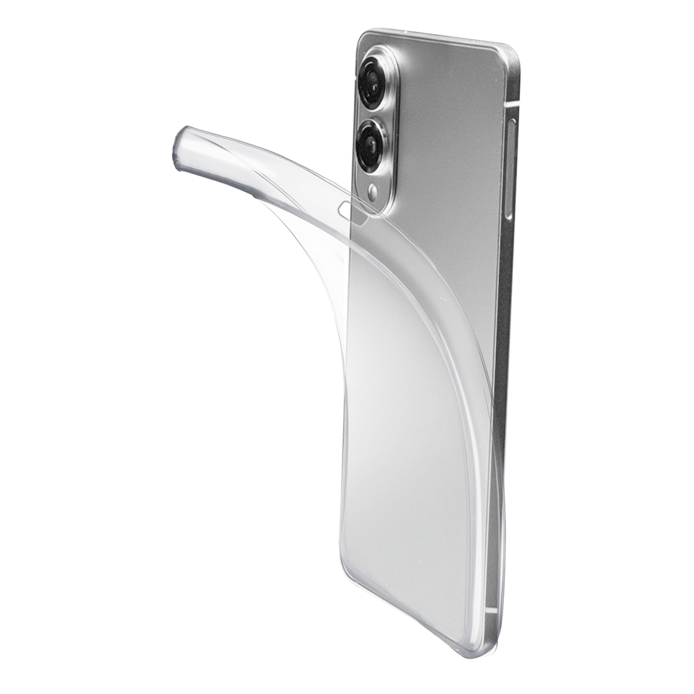 Carcasa de goma Cellularline Fine para Galaxy S25 Edge Transparente-1