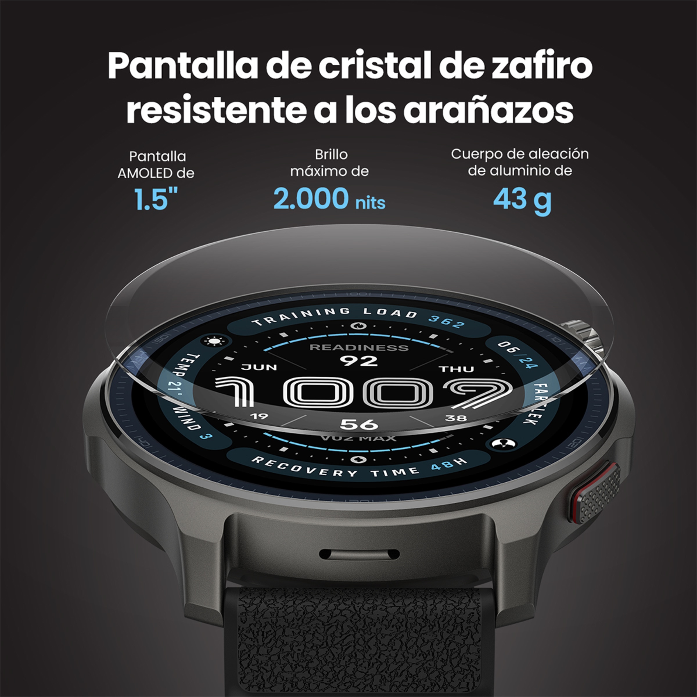 Amazfit Balance 2 Smartwatch Negro-8
