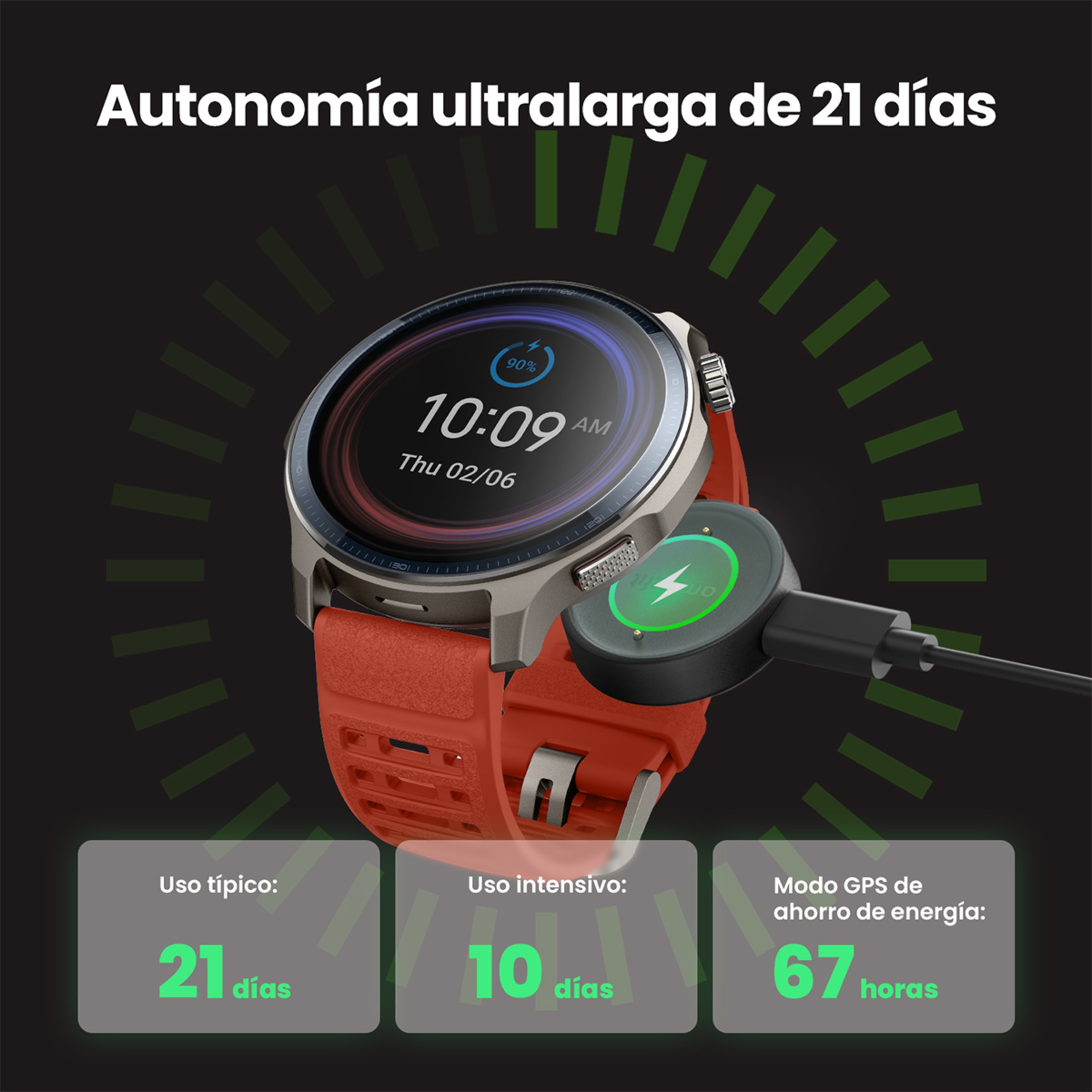 Amazfit Balance 2 Smartwatch Negro-12