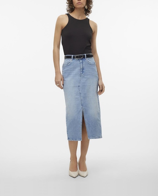 Imagen 0 de Falda vaquera midi