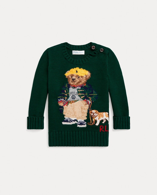 Imagem 0 de Camisola de Malha de Bebé de Algodão com Polo Bear