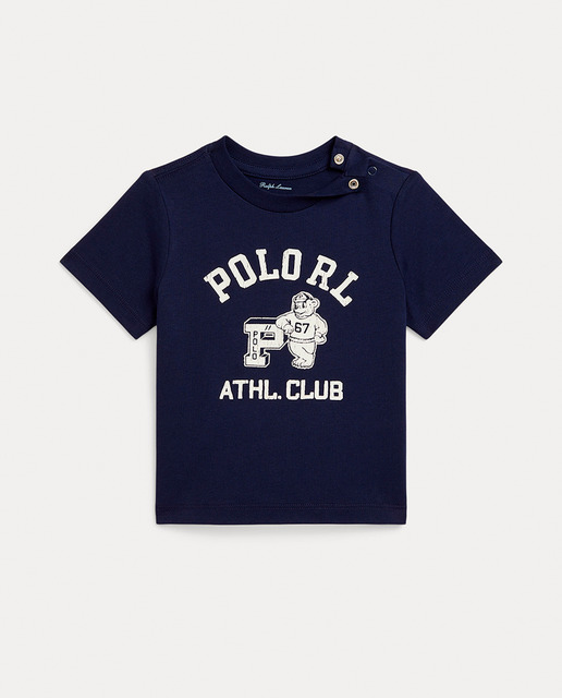 Imagem 0 de T-shirt de Malha Jersey de Bebé com Logótipo e Polo Bear