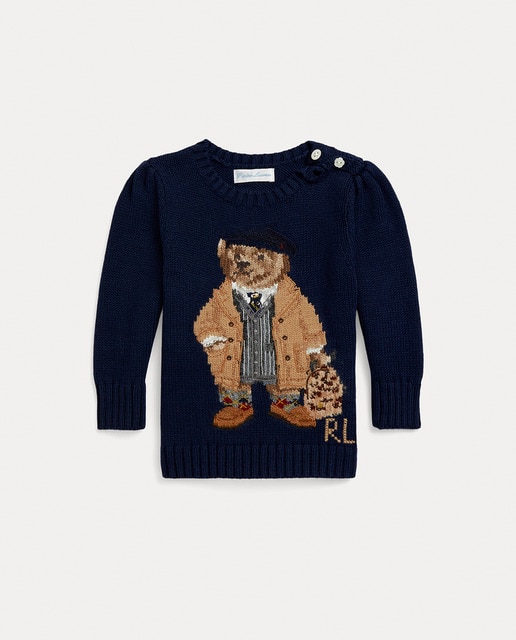 Imagem 0 de Camisola de Malha de Bebé com Decote Redondo e Polo Bear