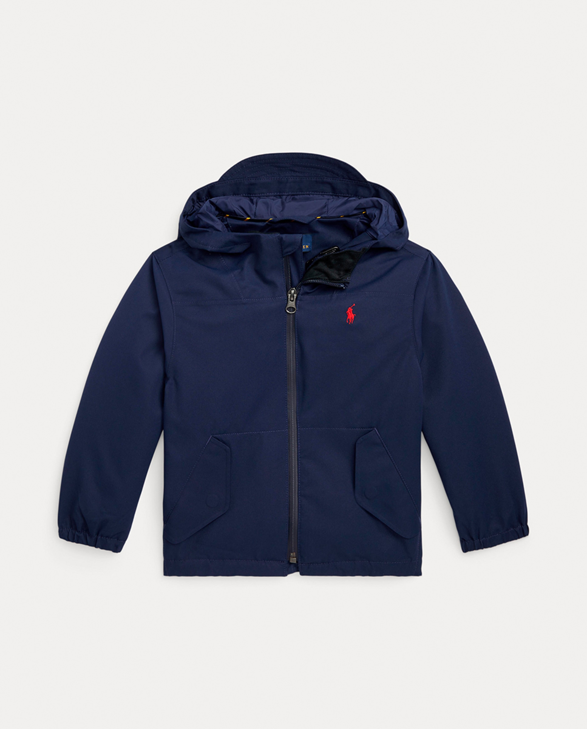 Corta-Vento com Capuz Repelente à Água Azul-marinho-1