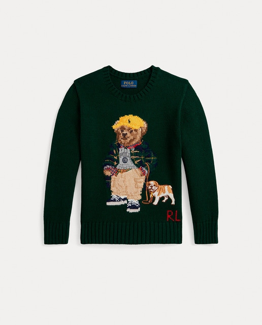 Imagem 0 de Camisola de Malha de Criança de Algodão com Polo Bear