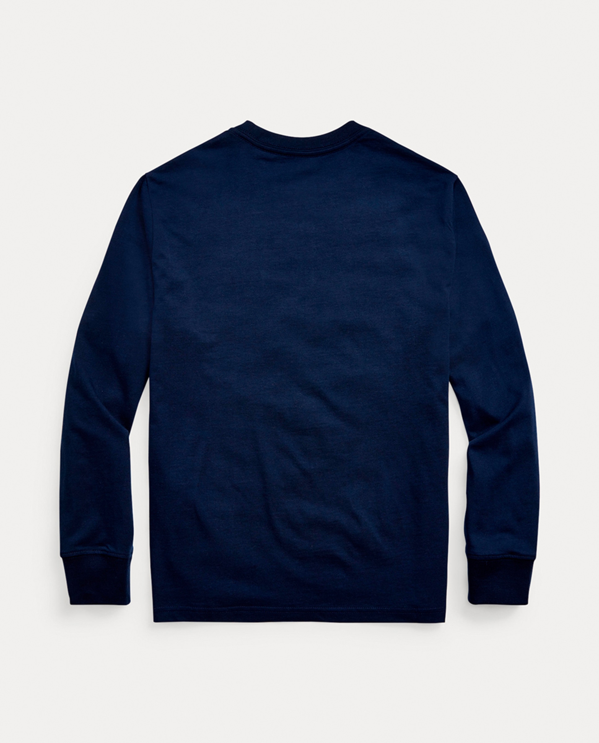 Camisola de Algodão com Manga Comprida Azul-marinho-2