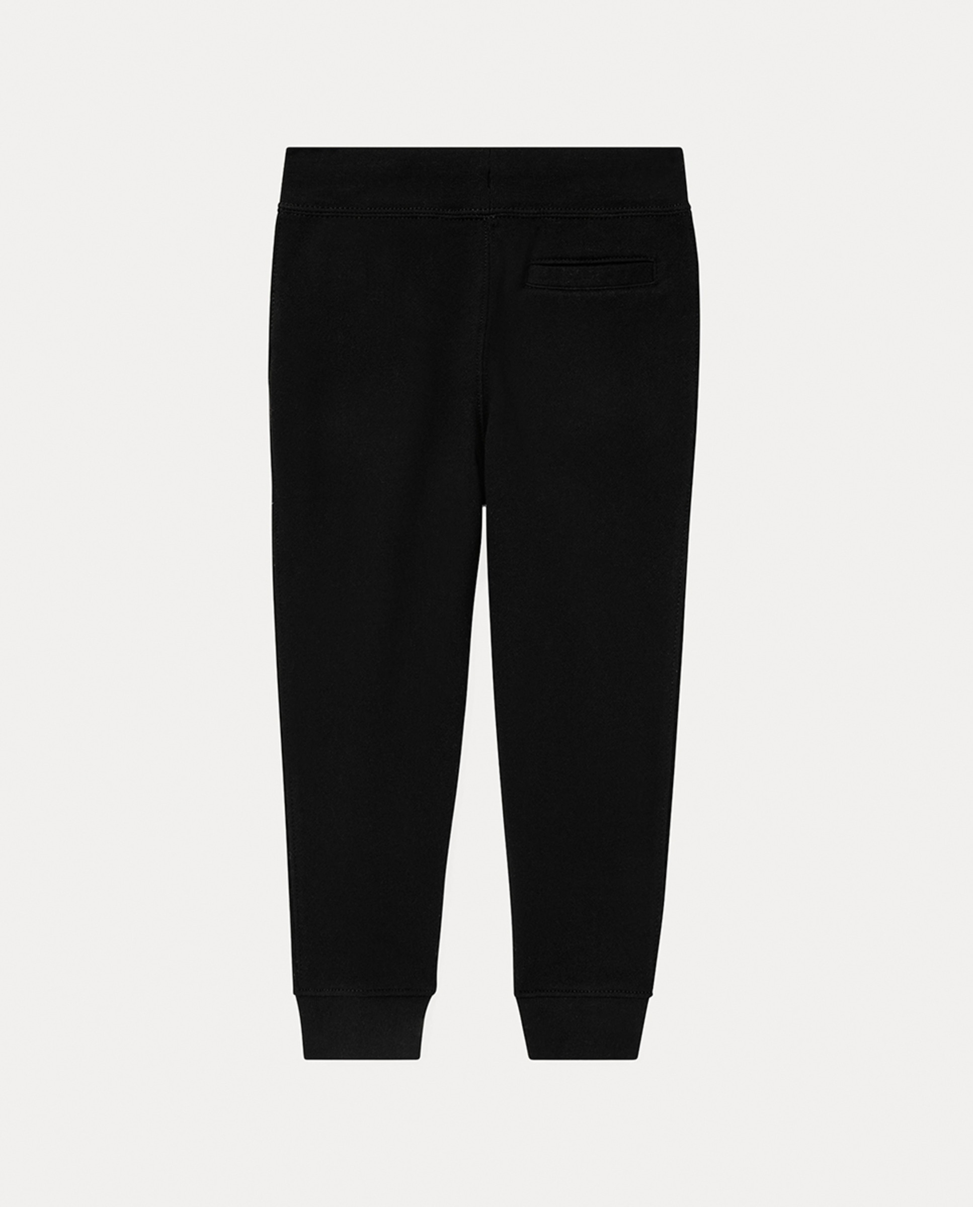 Calças Desportivas Unissexo de Felpa com Cavalo Bordado Preto-5
