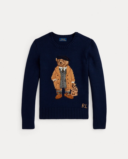 Imagem 0 de Camisola de Malha com Decote Redondo e Polo Bear