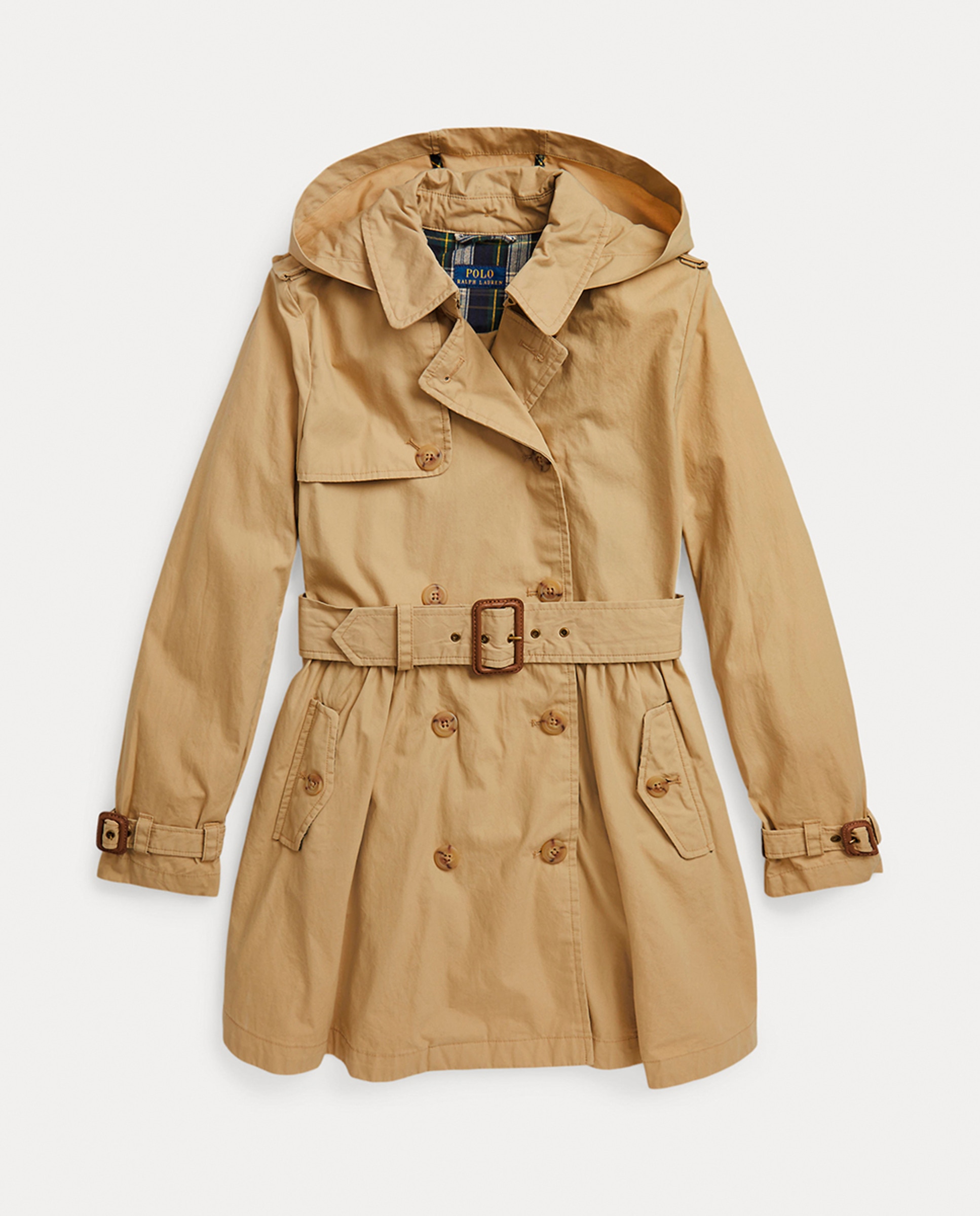 Gabardine de Algodão Resistente à Água Camel-6