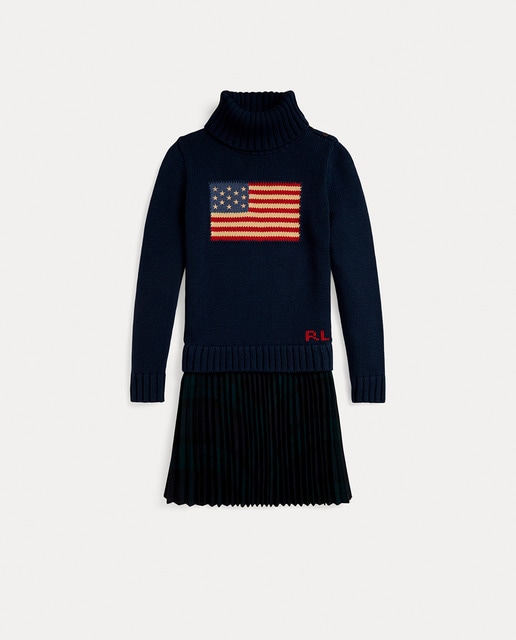 Imagem 0 de Vestido de Algodão com Bandeira