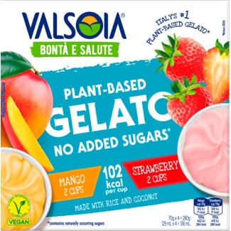 Gelado de Fruta Manga e Morango embalagem 280 g - Valsoia
