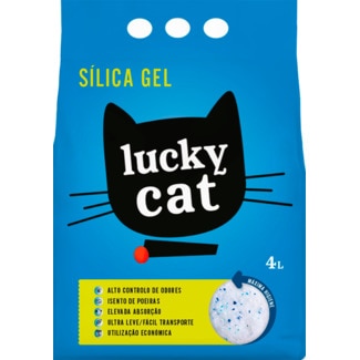 Sílicia Natural em  Gel embalagem 4 L - Lucky Cat