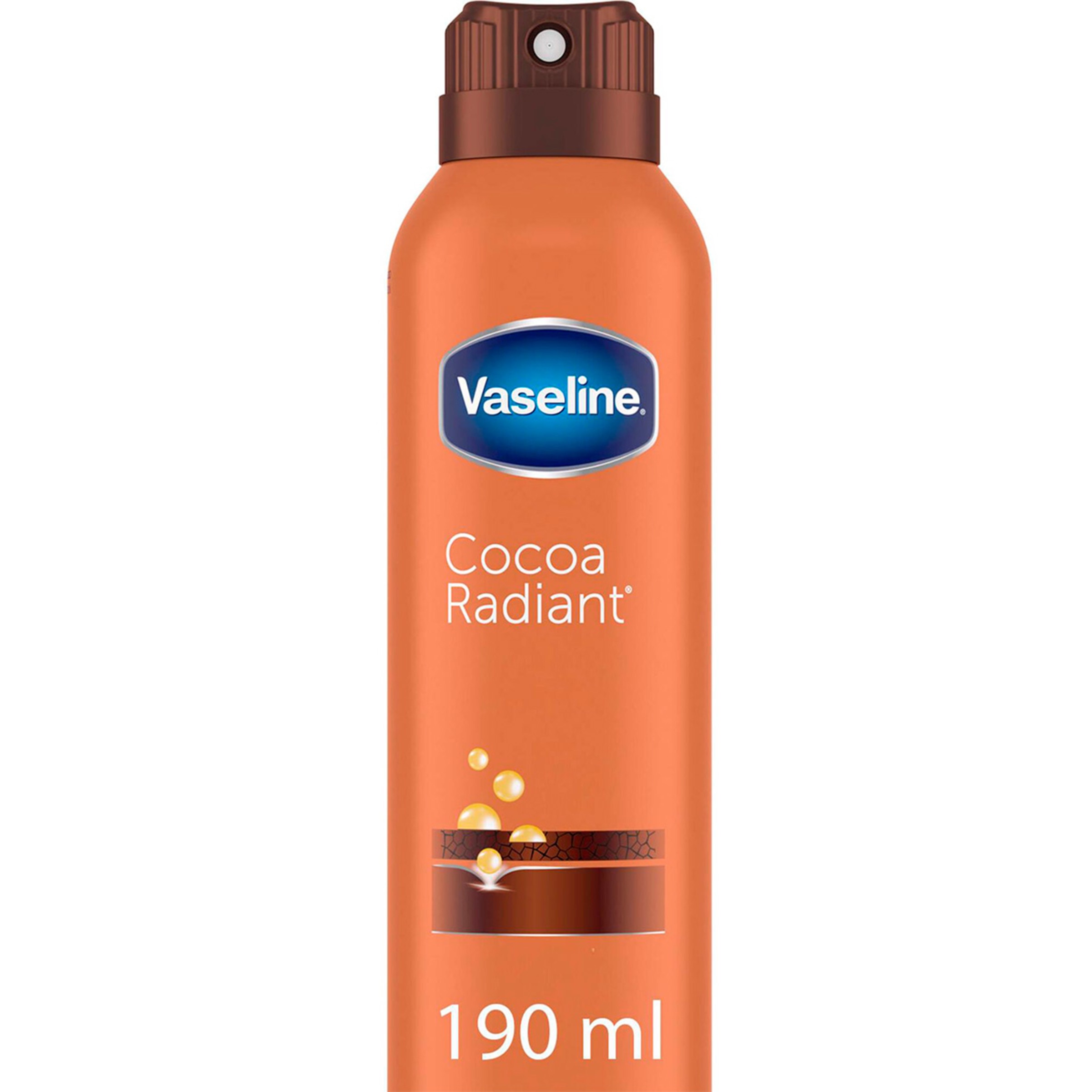 Loção Corpo Spray Cocoa Radiant embalagem 190 ml