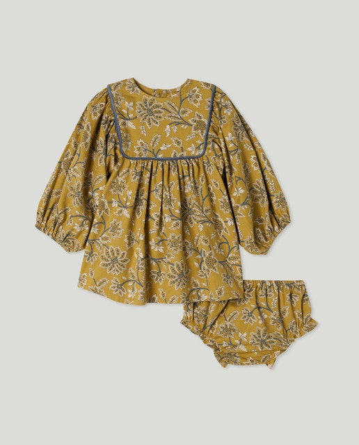 Imagen 0 de Vestido bebè estampado con canesú
