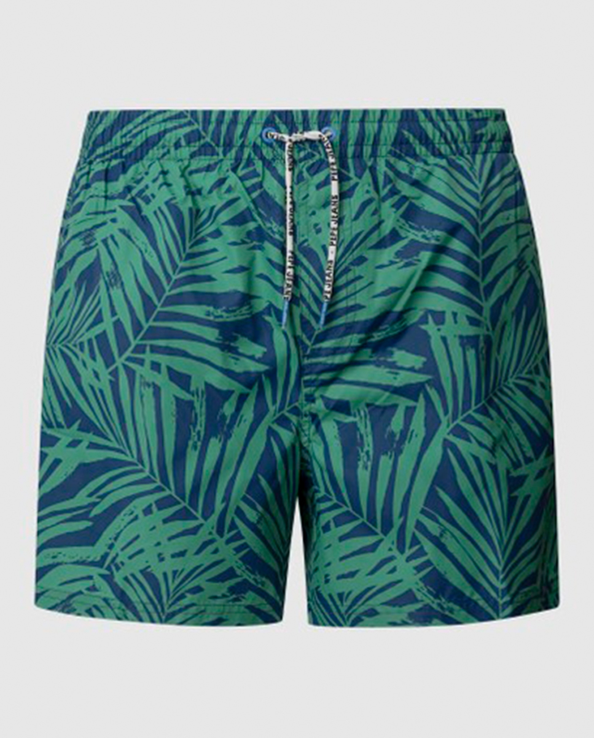 Calções de Banho com Estampado de Fantasia Verde-claro-1