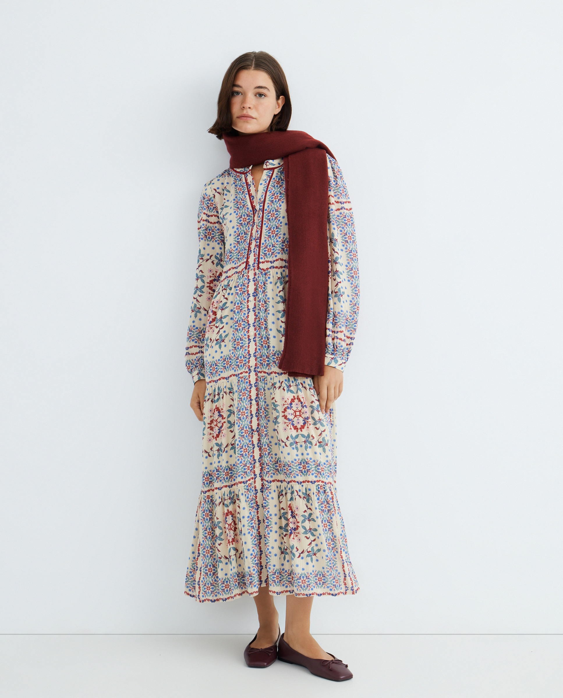 Cachecol Liso Super Soft Bordeaux-4