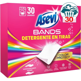 detergente concentrado en tiras lavado impecable Color Protect caja 30 dosis - Asevi