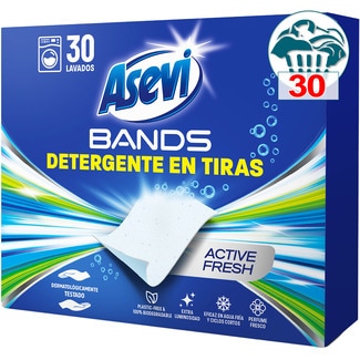 detergente concentrado en tiras lavado impecable Active Fresh caja 30 dosis - Asevi