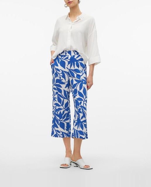 Imagen 0 de Pantalón culotte de mujer con cintura elástica