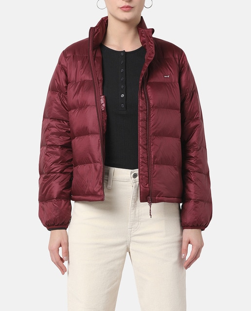 Imagen 0 de Plumífero de mujer corto con cierre cremallera