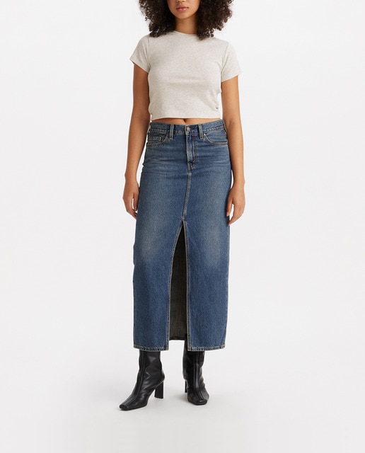 Imagen 0 de Falda vaquera Ankle Column™
