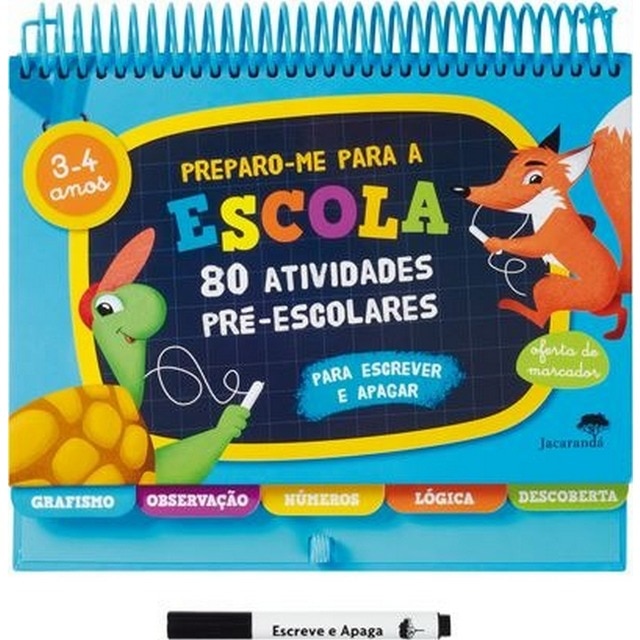 Imagem 0 de Preparo-me para a Escola - 80 Atividades Pré- Escolares - 3-4 Anos