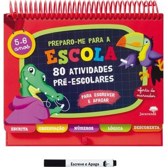 Imagem 0 de Preparo-me para a Escola - 80 Atividades Pré- Escolares - 5-6 Anos