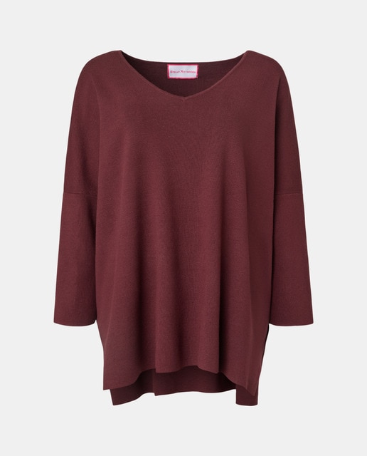 Imagem 0 de Camisola de Malha com Decote em Bico