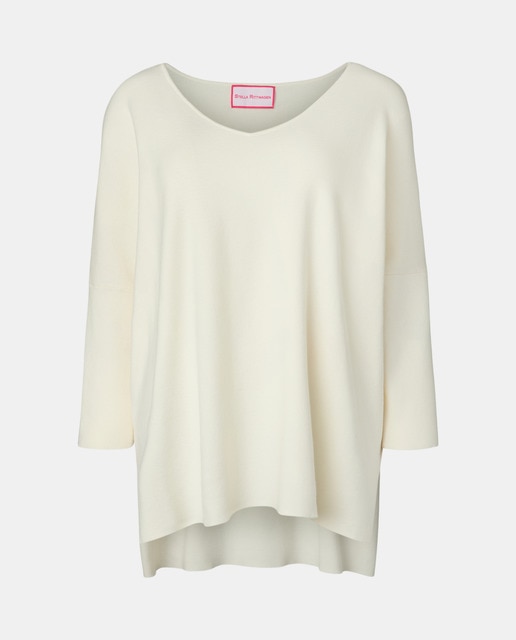 Imagem 0 de Camisola de Malha com Decote em Bico