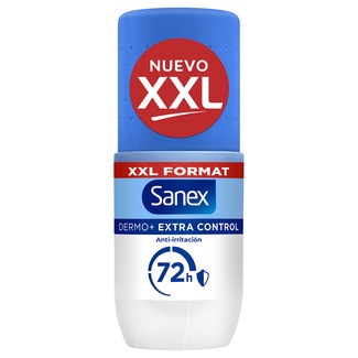 desodorante roll-on Dermo Extra Control XXL 72 h anti-irritación envase 90 ml - Sanex