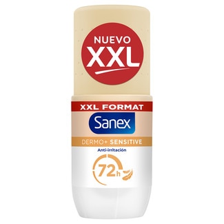 desodorante roll-on Dermo Sensitive XXL 72 h anti-irritación envase 90 ml - Sanex