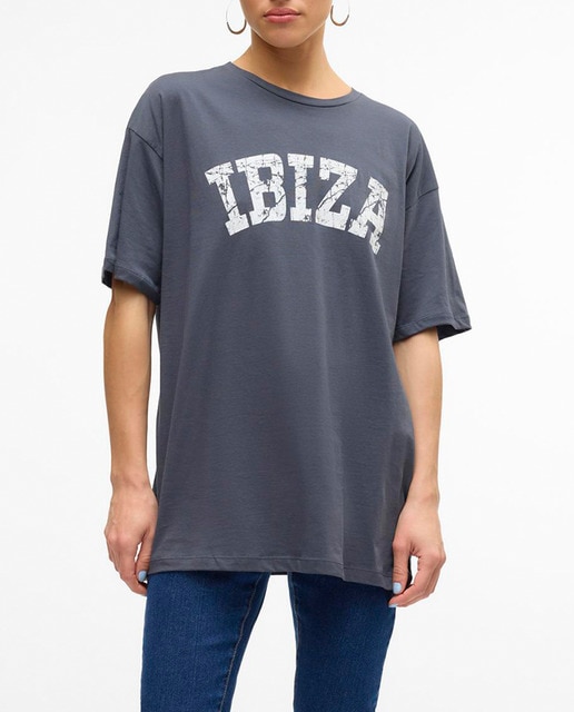 Imagen 0 de Camiseta de mujer de manga corta con print