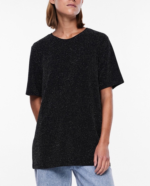 Imagen 0 de Camiseta efecto brillo mujer