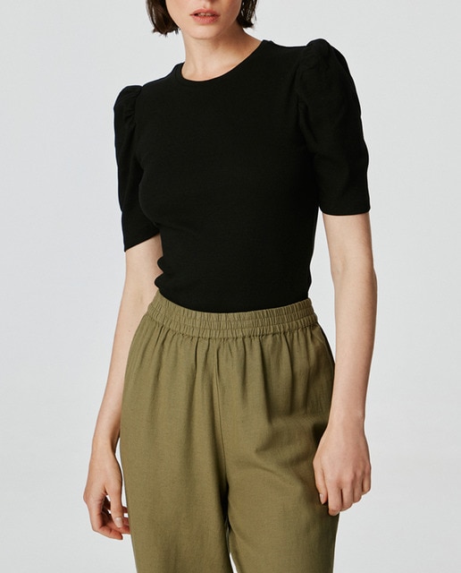 Imagen 0 de Camiseta de manga corta y cuello redondo de mujer