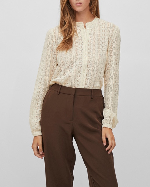 Imagen 0 de Blusa de mujer romántica con encaje