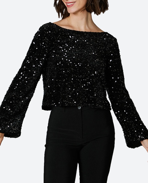 Imagen 0 de Top de mujer de lentejuelas