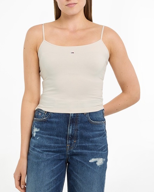 Imagen 0 de Top de mujer de tirantes de fit cropped