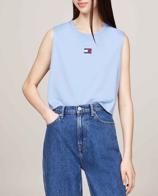 Imagen 0 de Top de mujer sin mangas y fit boxy