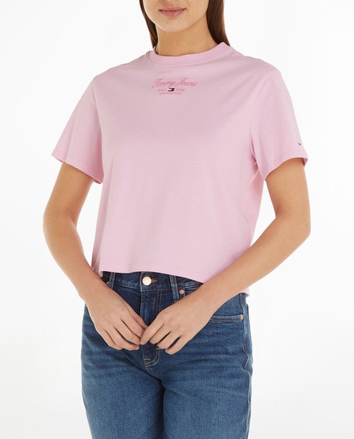 Imagen 0 de Camiseta de mujer de manga corta y cuello redondo