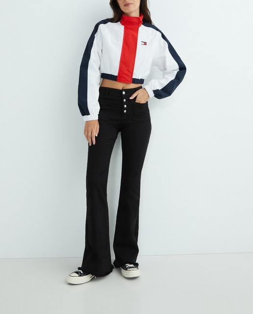 Imagen 0 de Chaqueta de mujer cortavientos en colorblock