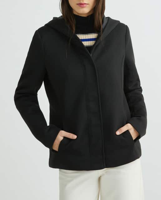 Imagen 0 de Abrigo de mujer corto con capucha